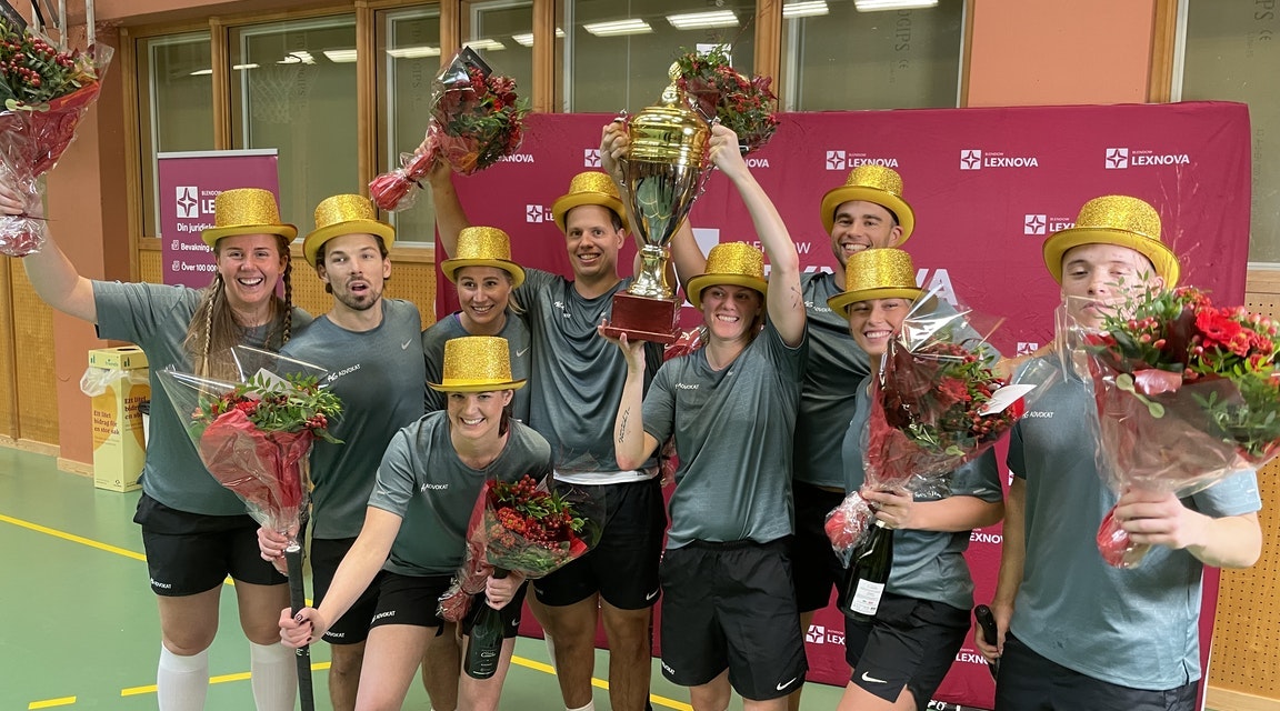 AG vann jämn innebandyfinal för advokatbyråer