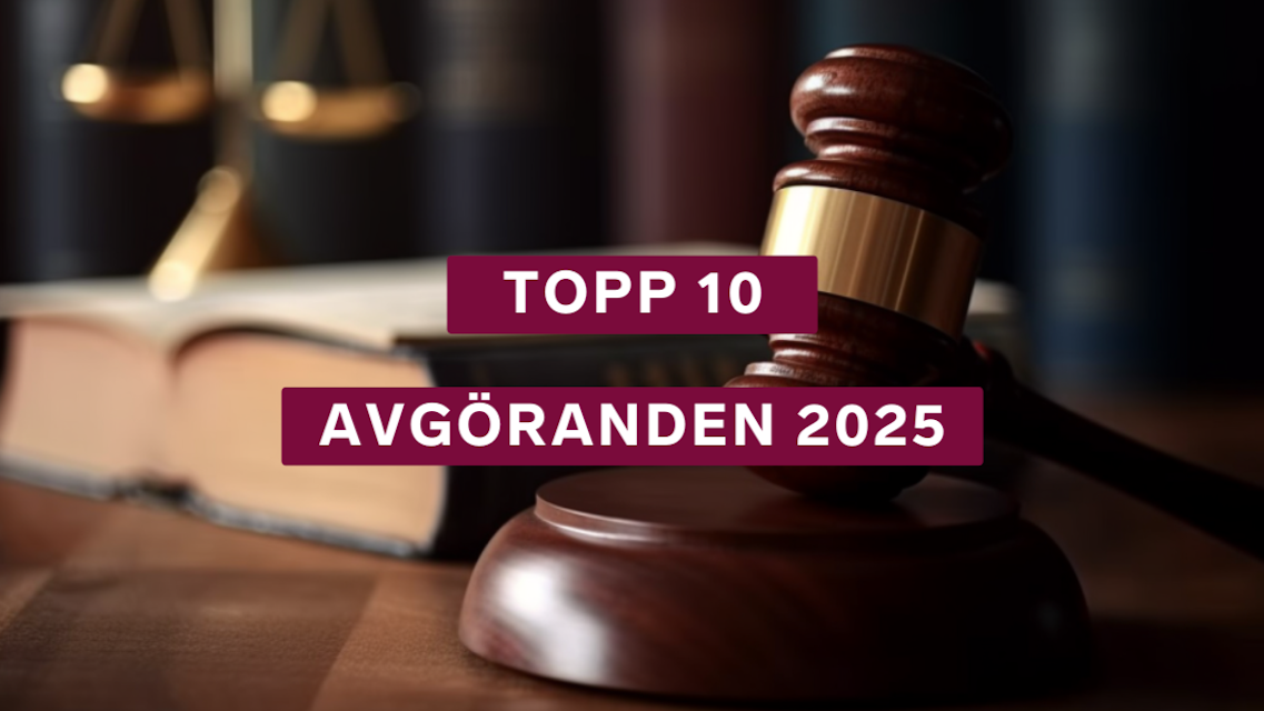 2025 års tio i topp-lista över avgöranden